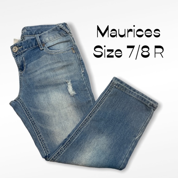 Maurices Denim - Maurices | Low Rise Distressed Stonewashed Capris